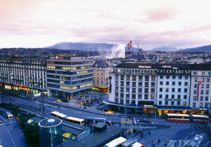 View From the Breakfast Room in the Hotel Cornavin