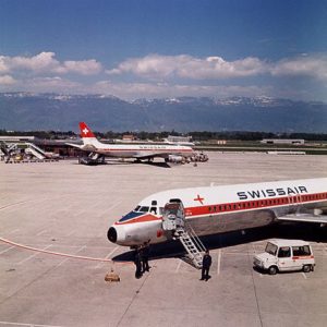 Swissair Planes at Airport