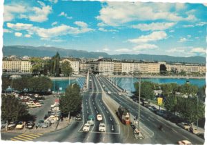 Pont du Mont-Blanc avec tram